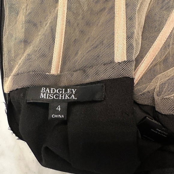 BADGLEY MISCHKA Collection Off-the-Shoulder Lace Corset Jumpsuit Jumper Size 4 - Picture 9 of 10